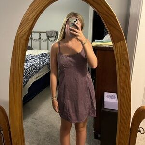 Purple Corduroy Dress